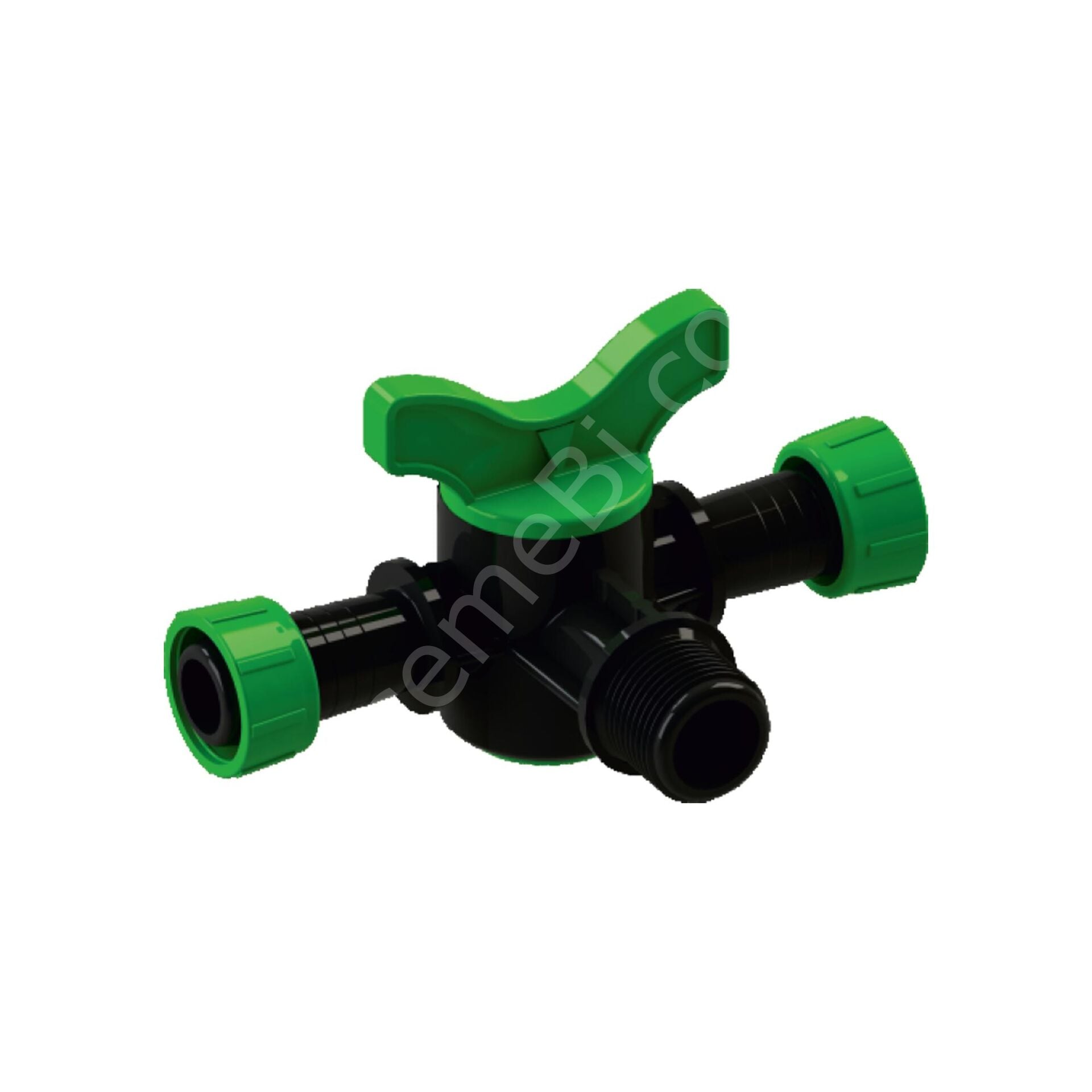 Serdrip 22 x 1/2” x 22 Üç Yollu Yüzüklü Dış Dişli Mini Vana